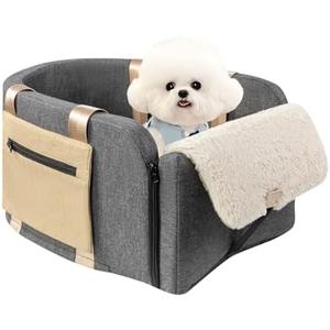 Cathpetic Large Console Dog Car Seat - Truck Dog Booster Seats for Big Console Vehicles Large Space for Dogs UP to 18lbs, Pretty Sturdy Pet Car Seat Designed for Pickup and Trucks Cathpetic Large Console Dog Car Seat - Truck Dog Booster Seats for Big Console Vehicles Large Space for Dogs UP to 18lbs, Pretty Sturdy Pet Car Seat Designed for Pickup and Trucks