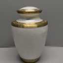 Cremation Urn for Human Ashes  Adult Brass Urn for Men or Women up to 200lbs  Handcrafted Memorial Burial Container  Suitable for Funeral or Display (Eternal Elegance)