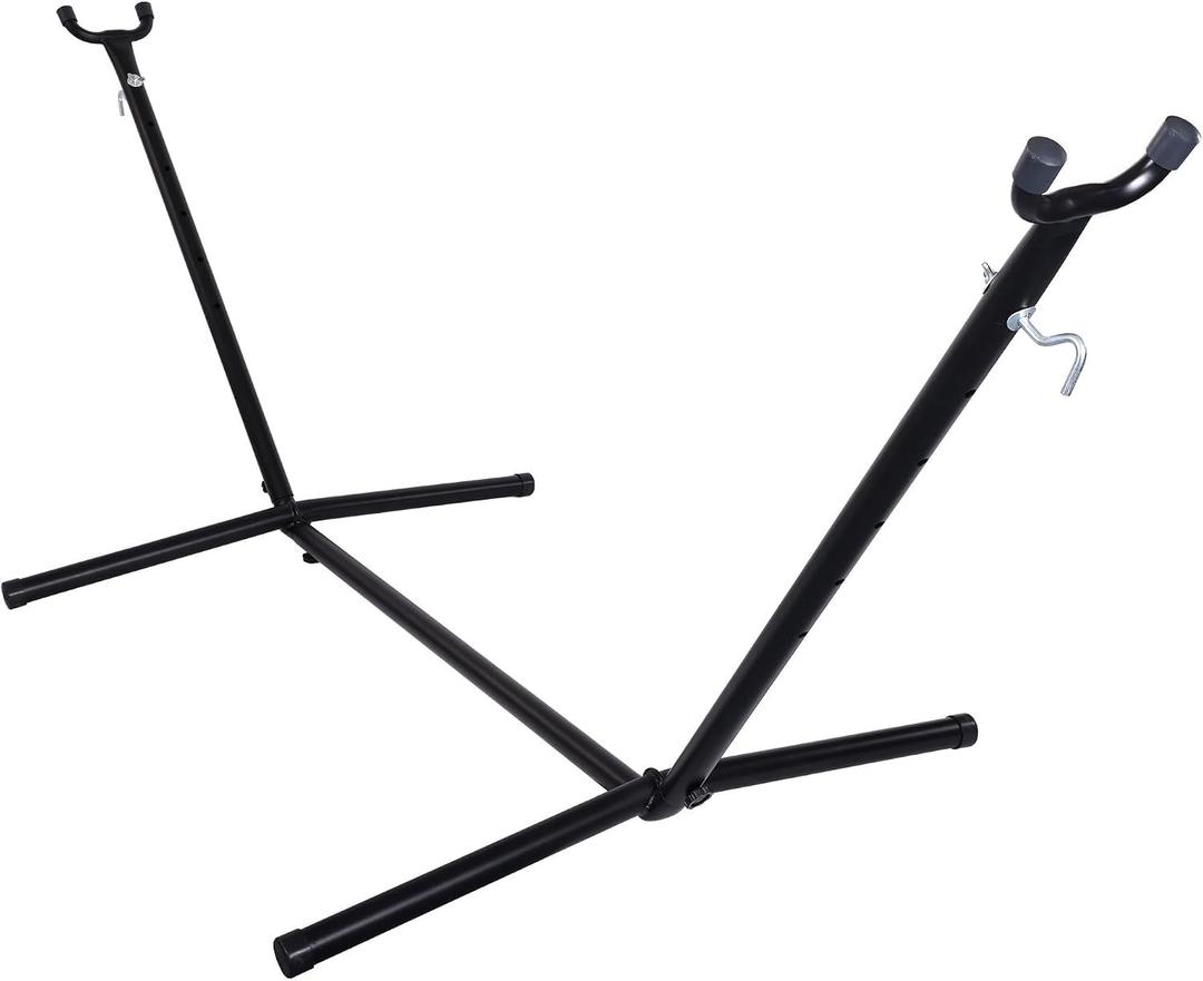 Heavy Duty Hammock Stand, 9 FT Adjustable Steel Frame, 450 lbs Capacity, Weather Resistant Portable for Indoor/Outdoor, Tool-Free Assembly
