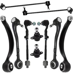 Front Lower Suspension Compatible With BMW 3 Series E90 X1 325xi 330xi 335xi 328xi 335i 328i xDrive Front Control Arm Kit Ball Joints, Sway Bar Link Front Tie Rod Assembly