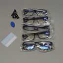 Gaoye Professional Reading Glasses for All Day - Computer Readers with Blue Light Protection - Value Pack (B1-5 Pack Light Black) +1.5