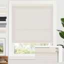 AOSKY No Tools No Drill Cordless Cellular Shades Blinds for Indoor Windows, Light Filtering Thermal Insulated Honeycomb Window Blinds Shades for Living Room Bedroom, 35.5" W x 48" H, Linen