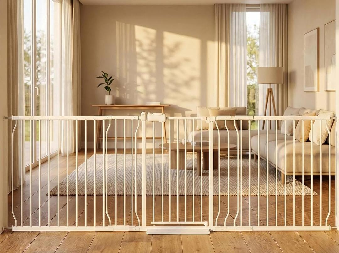 86 to 105 Inch Extra Wide Baby Gate for Doorway Stairs