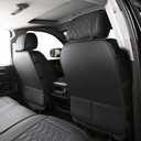 JOJOBAY Chevy Silverado Seat Covers,Leather Seat Covers for GMC Sierra,Custom Fit 2007-2026 1500 2500HD 3500HD Crew Double Extended Regular Cab,LT LZT RST Trail Boss(Front Pair,Black Blue)