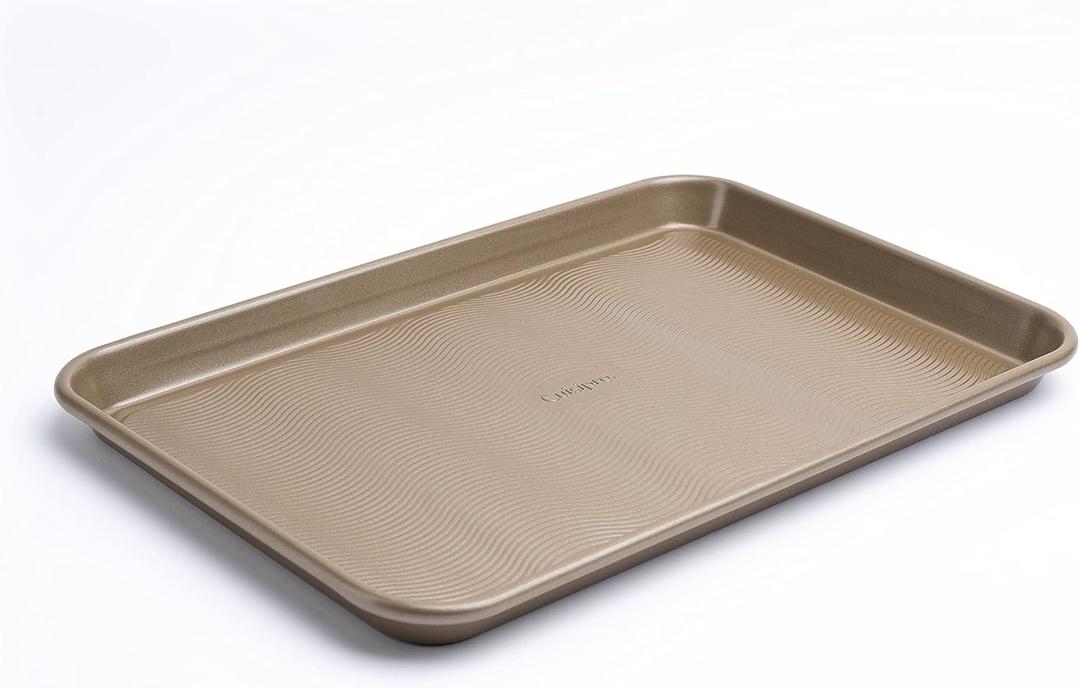 Cuisipro Medium Steel Baking Sheet Pan, 15.5x10.5 x1", Silver
