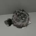 Natural Curly Hair Topper Replacement Hair Piece 13x13cm Short Human Hair Topper Clip in Wavy Hair Topper for Women with Thinning Hair/Loss Hair Silver Grey Color