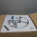 Ceiling Fan with Lights and Remote, 20" Chrome Fandelier, Small
