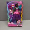 Barbie A Touch of Magic Fashion Doll, Brooklyn with Wing-Detailed Dress, 7-inch Long Colorful Hair, 2 Fantasy Pets & Accessories