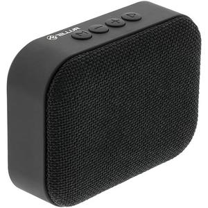 TELLUR Callisto Portable Bluetooth Speaker, Ultra Compact Fabric Design, FM Portable Radio Speaker, Hands-Free, USB, MicroSD/TF, MicroUSB Aux Port (Black)