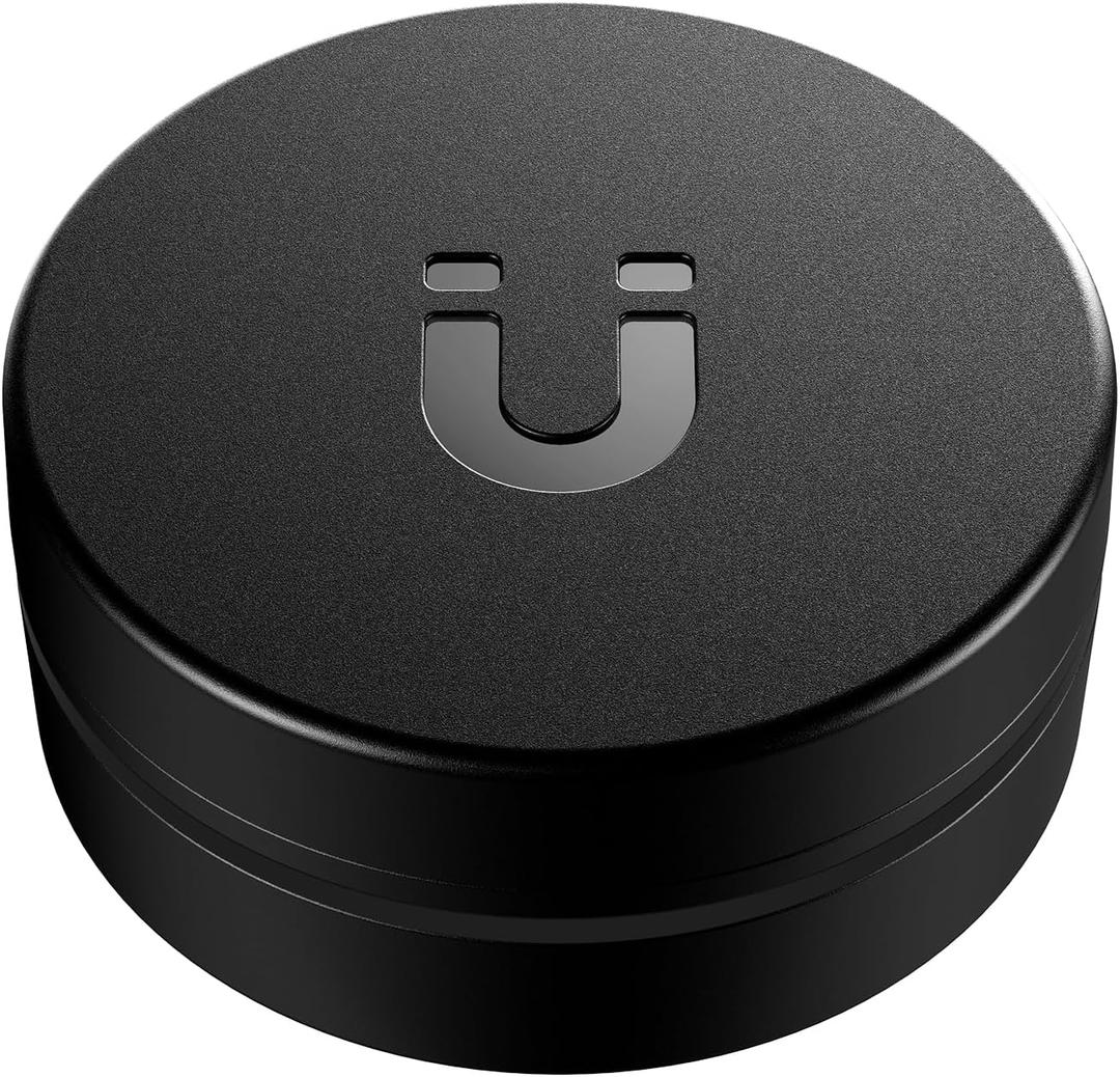 Ultra Magnetic AirTag Holder | Waterproof | Shatterproof | Minimalist Design | Compatible with Apple AirTag(1st & 2nd gen), Extra 3M Tape for Optional Mounting, Magnet Case for Car, Truck (Mid-nite BLK)