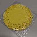 uxcell 100pcs Yellow Paper Doilies, 6.5 Inch Lace Paper Placemats for Cakes Table Decor Crafts Party Weddings