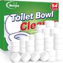 Toilet Bowl Cleaners Bleach Tablets 54 PACK, Automatic Toilet Tank Cleaner, Bathroom Cleaner Against Tough Stains, No Scrubbing, Continuous Clean, Sparkling Fresh