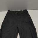 EMMIOL Corduroy Wide Leg Pants Women Casual Winter 2025 Elastic Waist Vintage Loose Trousers with Pockets (X-Small, Black)