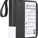 D DACCKIT Trading Card Binder 4 Pocket - Fits 336 Cards21 Side-Loading Pages, Card Binder No Rings Folder for Collectible Games, Sports, TCG (Model DClassic Black)