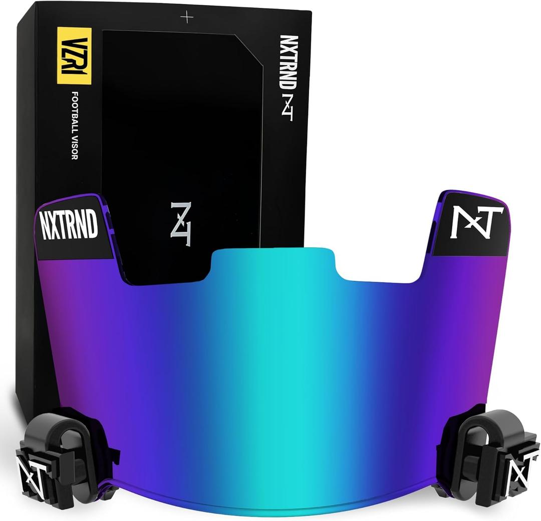Nxtrnd VZR1 Football Visor, Flat Lens Technology, Fits Adult & Youth Football Helmets