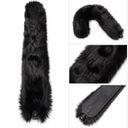 Black Fake Fur Tail Attachment 
