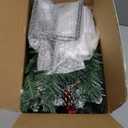 2 Pack 24 Inch Lighted Outdoor Christmas Tree with Dual Color LED Lights, Remote Control Battery Operated Pre-lit Pathway Urn Filler, Christmas Porch Decorations for Home, Porch & Yard (Snow White)