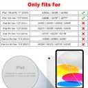 Case for iPad (A16) 11th/10th Generation 11''/10.9'' 2025/2022 Kids with Pencil Holder 360Rotate Handle Strap/Stand (Dark Green)