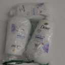 Dove Body Wash with Pump 3 Count Anti-Stress Blue Chamomile & Oat Milk, for 24hr Lotion-Soft Skin Moisturizing Skin Cleanser with No Sulfates No Parabens