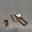 M METERXITY 2Pcs Purse Twist Lock (1.73 x 0.87 Inches, Light Gold)- Rectangular Purse Closure Twist Turn Lock Clasp Metal Clip Hardware Apply to DIY Handbag/Purse/Wallet/Leather Craft