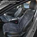 Aegis Cover Sheepskin Seat Covers, Merino Wool Front Car Seat Vest Cover with Nonslip Backing, Super Soft Dense Pelt Fuzzy Interior,Universal Fit for Most Cars SUVs Trucks Sedans