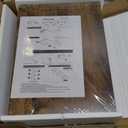 TEAMIX Monitor Riser - 2 Pack, Rustic Brown Wood Adjustable Stand for 2 Monitors/Laptop/PC