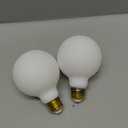 LED Globe Light Bulbs,Dimmable 8W (Equivalent 80 Watt) Edison Bulbs,Soft White 2500K,G80/G25 Matt Opal Glass LED Filament Bulbs,Decorative,CRI 90+ E26 Medium Base(Pack of 2)