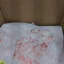 Round Rug 9ft,Large Pink Circle Area Rugs for Bedroom Living Room,Washable Boho Vintage Bohemian Distressed Oriental Floral Carpet Non Slip