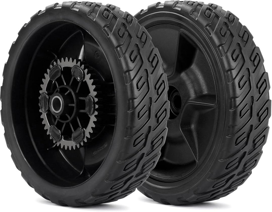 GIGOOL 42710-VR8-N00ZA Lawn Mower Rear Wheels, 8 Inch Wheels Kit for Honda HRN216, 2 Pack