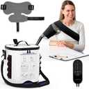 Cold Therapy Machine with Programmable Timer, Portable Ice Machine for Shoulder After Surgery, Shoulder Replacement Recovery System, Cryotherapy Pain Relief w/Compression Pad