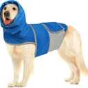 Dog Anxiety Vest for Calming Stress Relief: Skin-Friendly Calming Jacket for Thunder Fireworks Separation Travel, Anxiety Shirt for  Dogs (Blue,L)