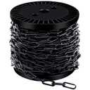 33 ft 1/12" Metal Hanging Chains Fixture Chain Decorative Chain Light Duty Chain Utility Chains for Hanging Plants, Basket, Light Fixture, Chandelier, Lamp (2mm 33ft)