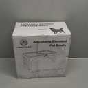 Elevated Dog Bowls for Large Dogs 5 Adjustable Heights 7.5"-15.4", 2 X-Large 10 Stainless Steel Bowls, Heavy Duty Raised Dog Bowl Stand Foldable Pet Feeder for Dogs Shoulder Height Over 15, Grey