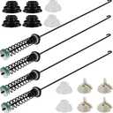MVWC565FW0 MVWC565FW1 Washer Suspension Rod Kit Fit for May-tag Bravos XL Washing Machine MVW4505MW1 MVWX655DW0 MVWX655DW1 MVW4505MW1 MVW4505MW2 MVW5035MW0 MVW5035MW1 MVW5035MW2 MVWC555DW0 MVWC555DW1