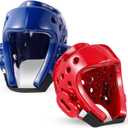 JellyArch 2 Pcs Taekwondo Karate Headgear MMA Martial Arts Helmet Soft Head Guard Protection Sparring Gear Helmet Boxing for Men Women Thai Kickboxing Grappling Muay Taekwondo, Large