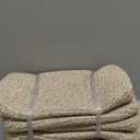 OIAHOMY 4 Pack Storage Baskets for Organizing, Small Bins for Shelves, Cute Decorative Storage Bins, Organizer Baskets for Gifts Empty, 13''Lx8.7''Wx5.1''H, Brown/White