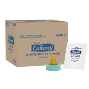 Enfamil Slow Flow Soft Nipples, Latex-Free & BPA Free, 12 Count