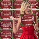 Christmas Photo Booth Prop Mugshot Signs! 20 Double sided cards for 40 fun options!