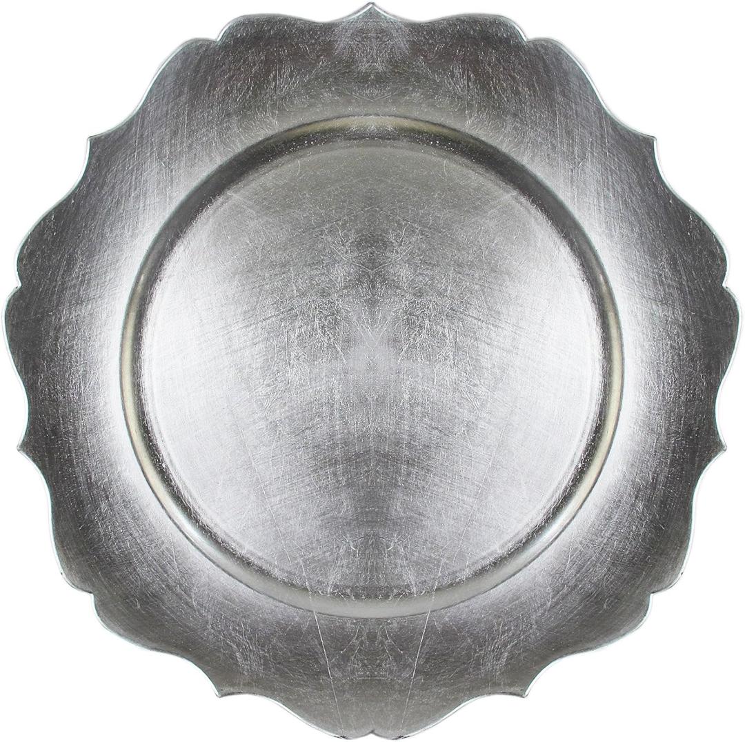 ChargeIt by Jay Scallop Charger Plate, Silver