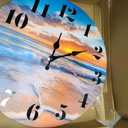 jomparis Beach Wall Clock Indoor Outdoor Sunset Waterproof Wall Clock Decor for Patio Pool Garden (12Inch, Coastal Theme)