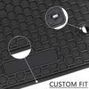Car Floor Mats Custom Fit for Honda Fit 2015 2016 2017 2018 2019 2020 Full Black Rubber Car Floor Liners Set All Weather Protection Heavy Duty Odorless