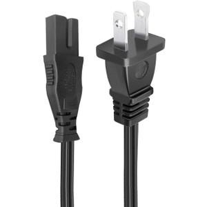 8.2ft Power Cord for Vizio D32hn-E4 D40-D1 D24-D1 D32f-E1 D32H-C0 D32H-D1 D32hn-D0 D32hn-D1 D32X-D1 D39H-D0 TV 2 Prong Polarized AC Power Cord Cable Replacement