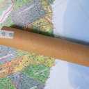 GeoMetro - Large Wall Map of the United States (39 x 55 inches) Full Lamination, all 50 States, Timezones, Interstates