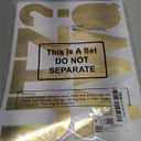 Panelee 145 Pieces 20 Sheets Large Letter Stickers 4 Inch Big Font Alphabet Letter Stickers Self Adhesive for Classroom Window Door Home Decor Mailbox Sign(Gold)