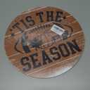 2 x Fall Football Vintage Wooden Hanging Sign Tis The Season Autumn Thanksgiving Wall Door Decor Fall Decorations for Home Office Classroom Party Living Room Porch Indoor Outdoor