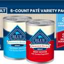 Blue Buffalo Homestyle Recipe Variety Pack Wet Dog Food, 12.5 oz, 6 ct Chicken & Beef Dinner (3 of Each), No Chicken By-Product, Corn, Wheat, or Soy,Best By 2028/Sep/09