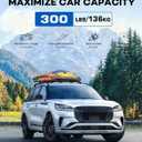 Roof Rack Cross Bars 300lbs Compatible with Lincoln Aviator 2019 2020 2021 2022 2023 2024 2025 2026Heavy Duty Aluminum Lockable Roof Rails Crossbars Cargo Canoe Black Rooftop Cargo Carrier Luggage.