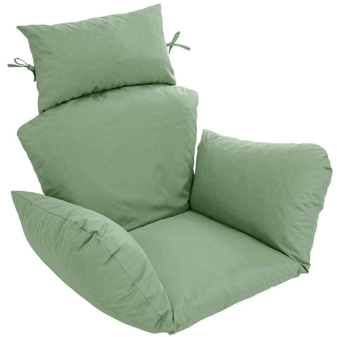 Egg Chair Cushion – Outdoor Hanging Chair Cushion, Replacement Cushions for Patio Swing, Waterproof, Fade- Resistant, Removable & Machine Washable Cover