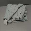 VM VOUGEMARKET Sage Green Bedding Set Twin 3 Pieces Black Dots Duvet Cover Set with Lace Edge-Soft Microfiber Princess Style Comforter Cover for Teen Girls-68x86 Inch (# Washed Micro 2)