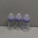 Lansinoh Anti-Colic Baby Bottles, BPA-Free Plastic, 8 Ounces, 3 Count, Medium Flow Nipples (Size M), Breastfeeding Bottle with NaturalWave Design